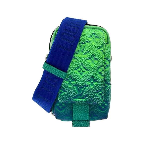 LOUIS VUITTON Accessories - Louis Vuitton Taurillon Illusion Double Phone Handbag Pouch M81223 Shoulder Bag